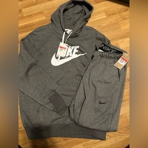 Nike sweat suit XL dark grey